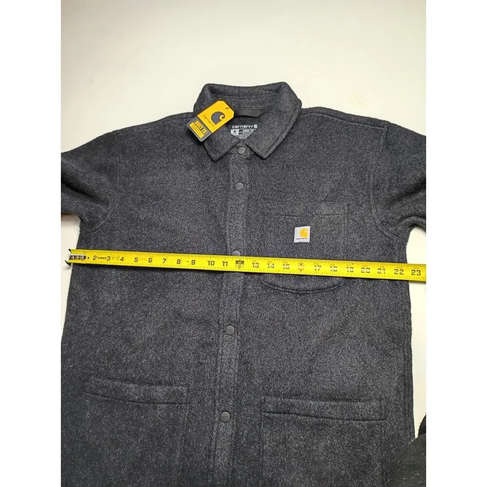 Carhartt Women's Loose Fit Fleece Shirt Jacket - Medium - Picture 6 of 8